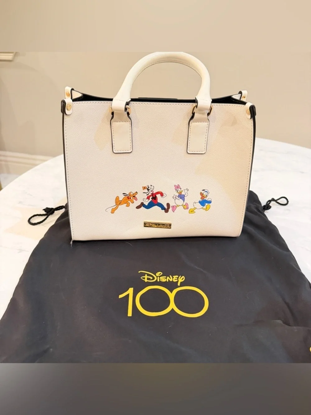 NEW Disney 100 x Aldo Printed Satchel Bag With Pouch